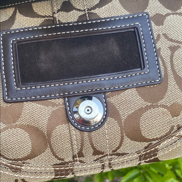 🔥Coach Sufflette Cloth Brown Handbag Hobo L05Q-6280 Y2K vintage purse - Picture 14 of 17